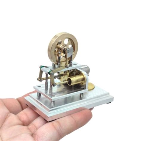 New J G Mini Retro Hot Horizontal Stirling Engine Model Aluminum Alloy