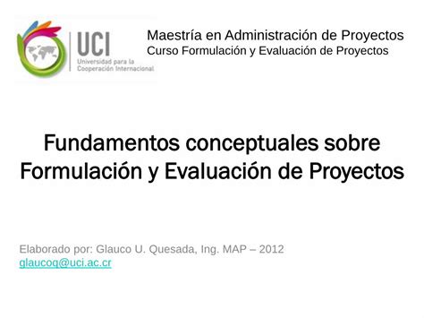 Pdf Fundamentos Conceptuales Sobre Formulaci N Y Evaluaci N De