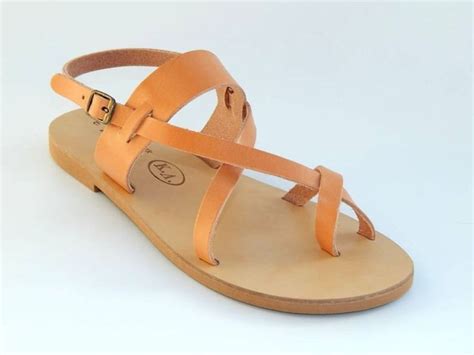 Handmade Greek Leather Sandals From Crete Etsy