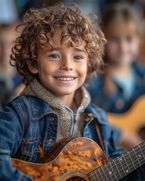 Premium Photo | Children Exploring Different Musical Genres Background