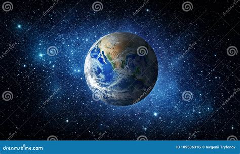 Earth, Star and Galaxy. Universe Background. Stock Photo - Image of ...