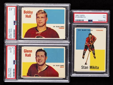 Lot Detail 1960 61 Topps Hockey Complete 66 Card Set With PSA Graded