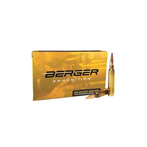 300 PRC 215 Grain Hybrid Target Rifle Ammunition Berger Bullets