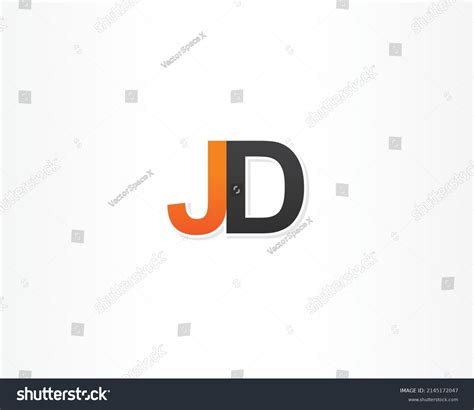 Jd Initial Logo Design Icon Concept Stock Vector Royalty Free