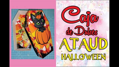 Caja de dulces Ataúd para Halloween Imprimibles Gratis