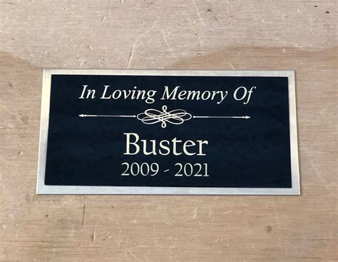 Custom Engraved Plate Name Plate Dog Urn Cremation Cat Urn Pet Etsy