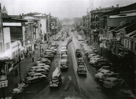 Broadway in downtown Greenville during a parade of some sort. From the ...