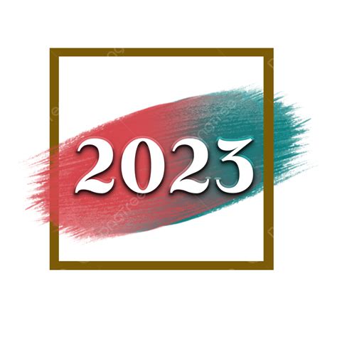 Feliz Año Nuevo 2023 Marco De Logotipo PNG , Año Nuevo, 2023, Acuarela PNG y PSD para Descargar ...