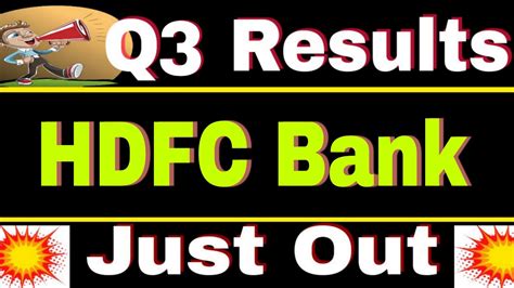 Hdfc Bank Q3 Results Out Q3 Results 2022 Hdfc Bank Share Latest News