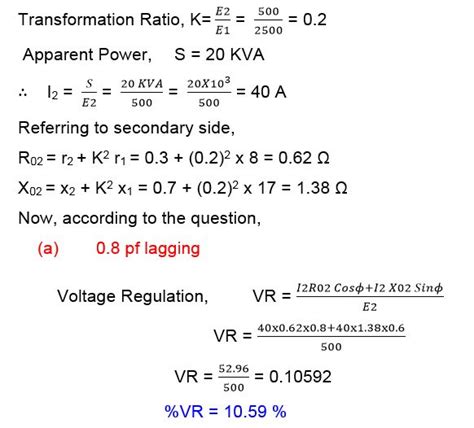 Voltage Regulation of Transformer - Electrical Volt