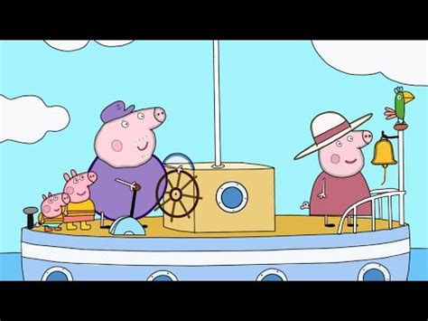 Peppa Sailing with Grandpa - Peppa Pig Coloring Story