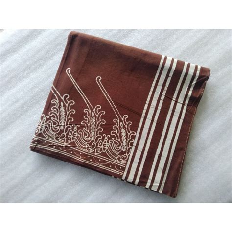 Jual Kain Batik Cap Sewarna Jogja Modang Coklat Shopee Indonesia