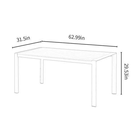 Wildon Home Austina 6 Person Rectangular Outdoor Dining Set Wayfair