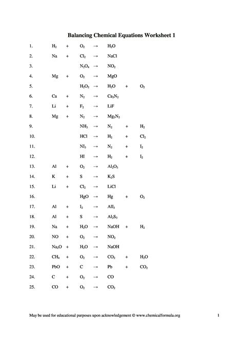 Balancing Chemical Equation Worksheet 49 Balancing Chemical Equations 129168 Hot Sex Picture