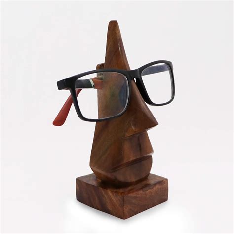 Ajuny Handcrafted Wooden Spectacle Eyeglasses Holder Eyewear Retainer Sunglasses