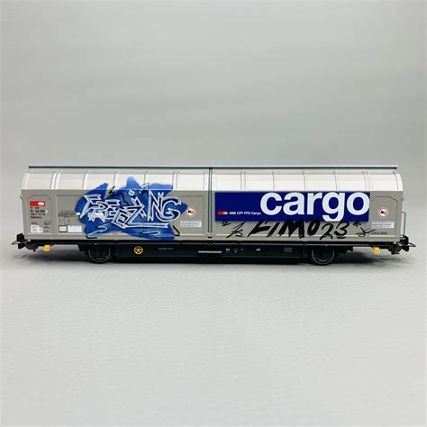 Wagon Couvert Hbbillns Avec Graffitis SBB Cargo Ep VI PIKO 97124