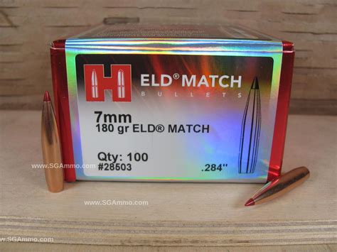 Count Box Mm Grain Eld Match Projectile For Handloading