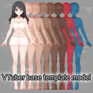 Vtuber Model Body Base Live D Rigged Unrigged Vtuber