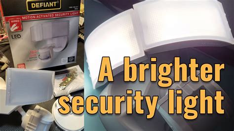 DEFIANT Motion Activated Security Light Model 1006 746 017 YouTube