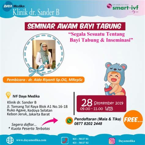 Seminar Awam Bayi Tabung Klinik Dr Sander B Daya Medika Klinik