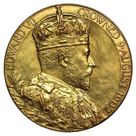 Edward Vii Gold Coronation Medal The Royal Mint