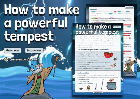 Year Model Text Instructions How To Make A Powerful Tempest