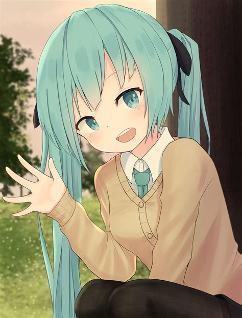 Waving hello : r/hatsune