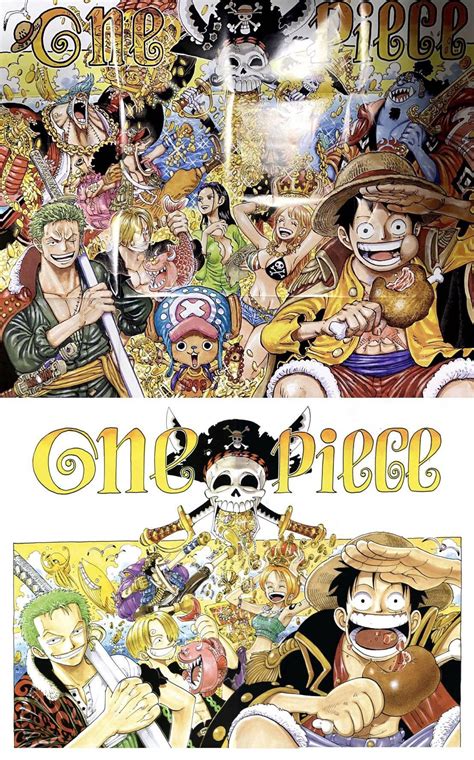 Chapter 1000 and Chapter 100 Color Spread : OnePiece