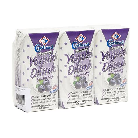 Cowhead Blueberry Yogurt Drink 3 X 200ml Lazada Ph