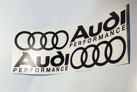 Audi Performance Rs Sport Car Sticker Decal Logo Decor Racing Vinyl