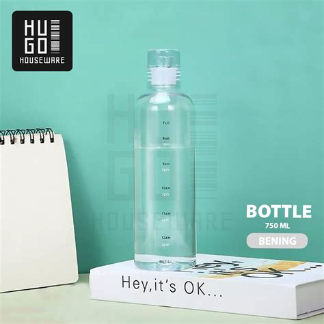 Jual HUGO Botol Minum Aesthetic Water Bottle Termos Botol Bening