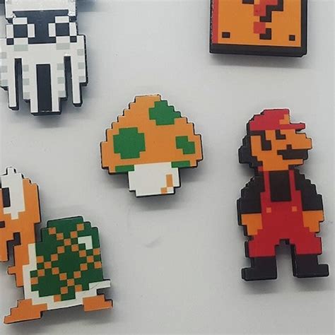 Mario Perler Baddies 8 Bit Pixel Art Perler Bead Art Boo Etsy Hong Kong