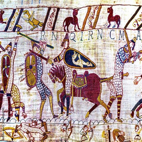 Bayeux Tapestry Bayeux Normandy France Created 11th Century After