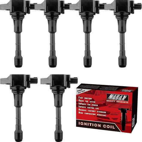 MACAX Set Of 6 Ignition Coils Pack Compatible With 2007 2017 Nissan