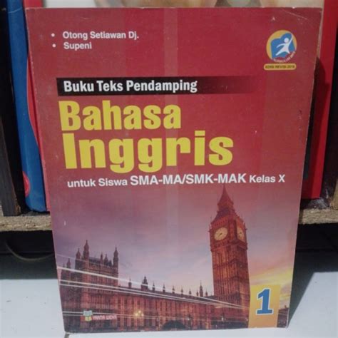 Jual Buku Teks Pendamping Bahasa Inggris Kelas 1 10 X Sma Edisi Revisi