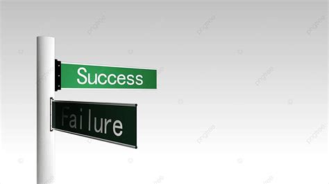 Signpost Of Success And Failure In 3d Computer Graphics Photo