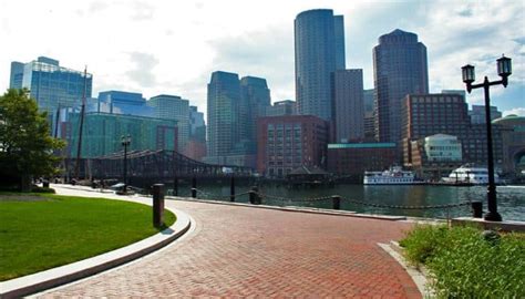 Running along Boston's Waterfront