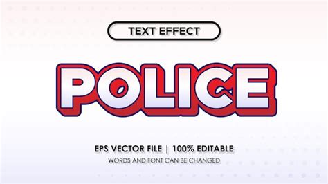 Effet De Texte Modifiable D De La Police Vecteur Premium