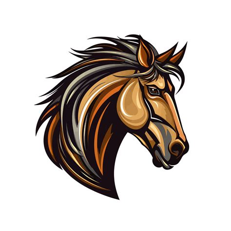 Angry Horse Head Logo