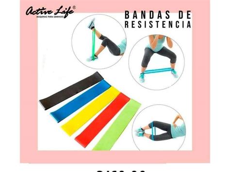 Active Life Pack Bandas El Sticas De Resistencia Gimnasia Fitness