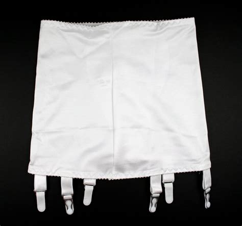 Nancies Lingerie White Strap Lycra Hosiery Shapewear Girdle With