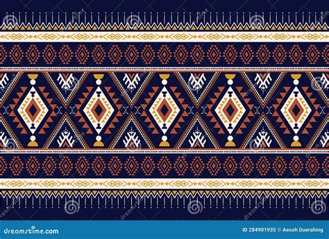 Aztec Geometric Print Seamless Pattern In Tribal American Patterns