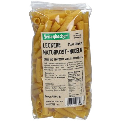 Seitenbacher Leckere Naturkost Nudeln Maxi Hörnle 454 g Shop Apotheke