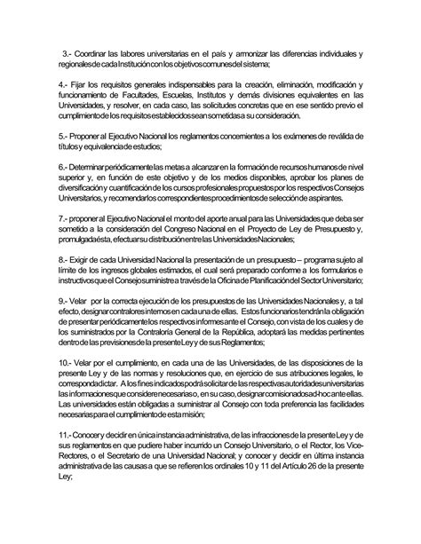 Ley De Universidades Venezuela Pdf