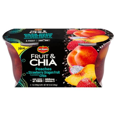 Del Monte Fruit And Chia Peach In Strawberry Dragon Fruit Shop Fruit At