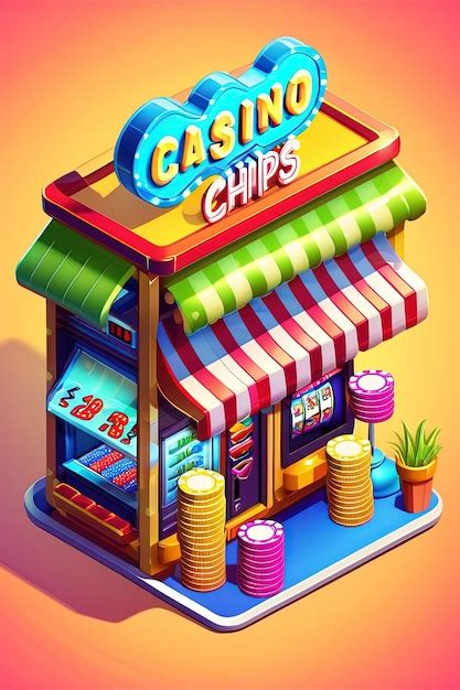 Premium Photo | A cartoon illustration of a casino game called casino chips.