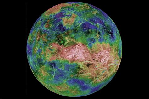 Imagen De Venus Obtenida Por La Sonda Magallanes De La Nasa Donde Se