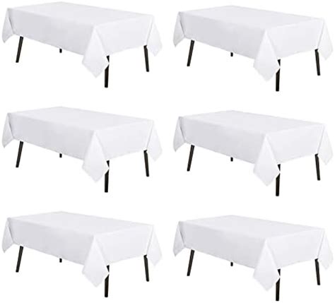 MYSKY HOME Lot De 6 Nappes En Polyester Pour Tables Rectangulaires