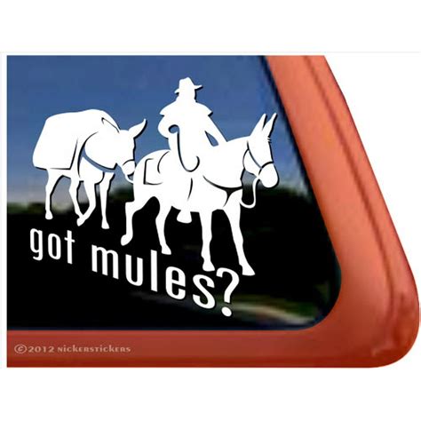 Got Mules High Quality Vinyl Trail Riding Pack Mule Decal Walmart