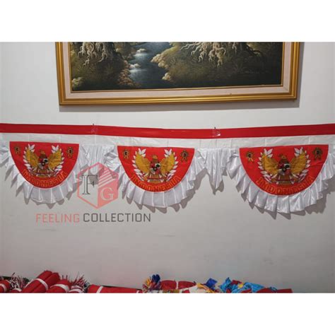 Jual Bendera Background Merah Putih Garuda Untuk Kemeriahan HUT